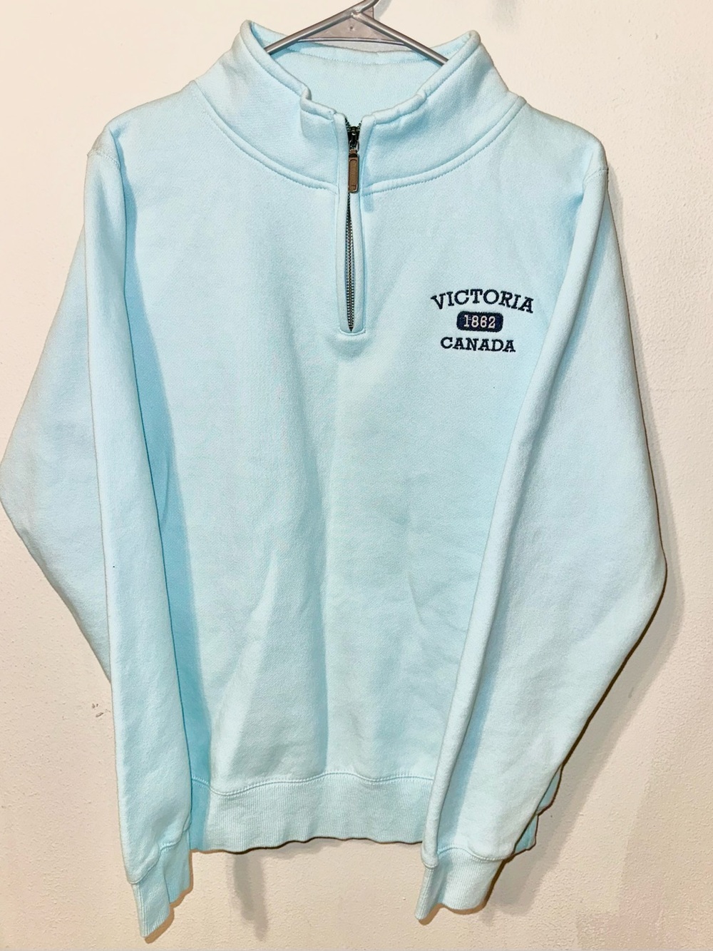 Coastal Culture Light Blue Quarter-Zip Sweatshirt